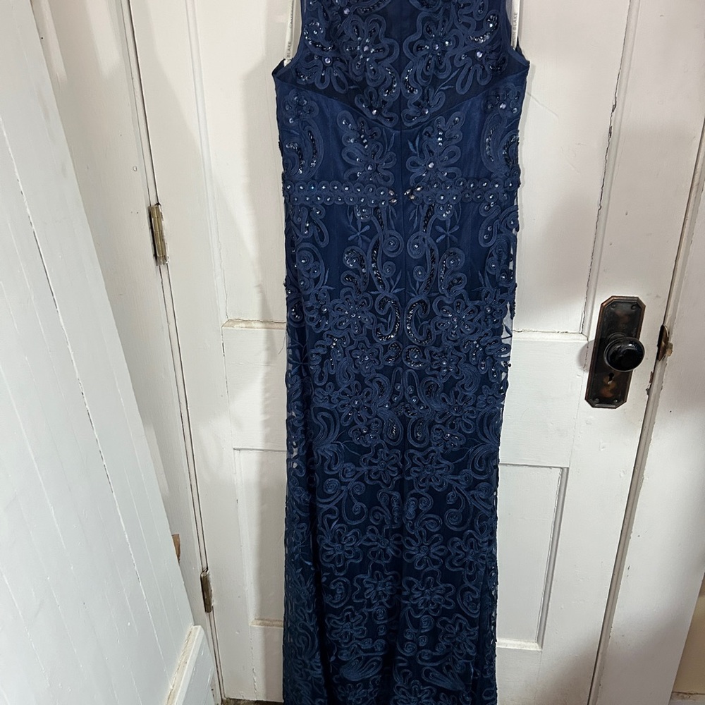 Cameron Blake navy soutache long dress - Picture 2 of 4